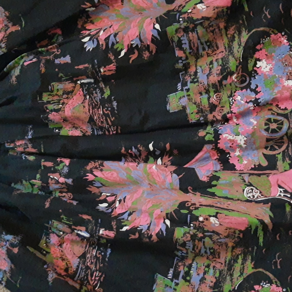 1950s novelty millworth April in Paris skirt
